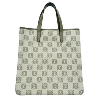 Loewe Pre-owned Tote Bag - Dames - Vintage Shopper - Groen - ONE Size - Leer - Vintage