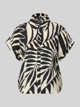 Mango Bluse aus Viskose-Mix mit Hemdblusenkragen Modell LIFE in Offwhite, Gr&ouml;&szlig;e XL