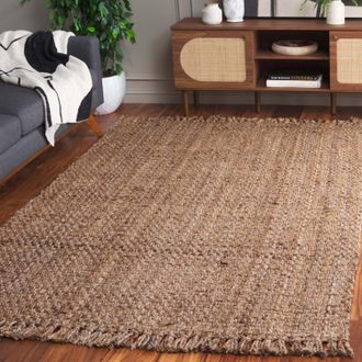 Safavieh Natural Fiber Hand Made Area rug, Natural Solid / Tonal Style Non-Shedding