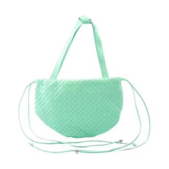 Bottega Veneta Pre-owned Mini Bags, female, Green, Size: ONE SIZE Pre-owned THE Bulb Small Leather Handbag