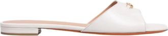 Santoni Nora Flat - female - Santoni - Sliders - White - 4 1/2 UK - Shoes