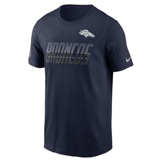 Nike Denver Broncos Sideline Team Issue Nike Mens Dri-FIT NFL T-Shirt in Blue | 02ET41S8W-TF9