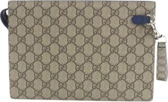 Gucci Pre-owned Pouch - Dames - Vintage Clutch - Beige - ONE Size - Vintage