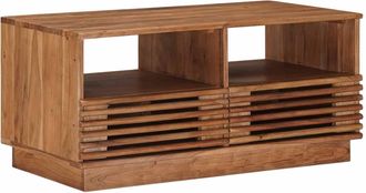 vidaXL Mesa De Caf&eacute; Hecha A Mano Madera De Teca Marr&oacute;n Vidaxl