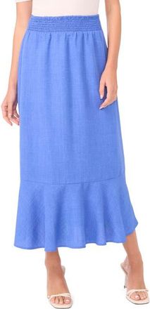 Vince Camuto Smocked Waist Maxi Skirt in Sapphire Blue at Nordstrom, Size X-Large