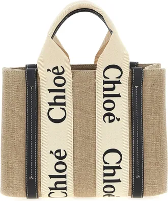 Chloé Woody Small Borse A Mano Multicolor-Donna