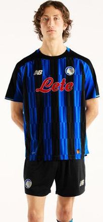New Balance Atalanta BC Hombre New Balance 26/27 Home Elite Short Sleeve Jersey en Azul/Negro, Poli&eacute;ster, Talla XL
