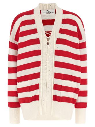 Ermanno Scervino Red Crochet cardigan