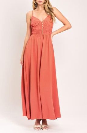 Flying Tomato Maxi Dress in Coral Pink at Nordstrom Rack, Size Medium