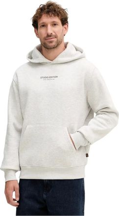 Alpha Industries Studio Edition Back Print Hoodie - Heren - Sweatshirts & Hoodies - Grijs - Maat: S Katoen