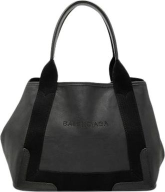 Balenciaga Pre-owned Handbags, female, Black, Size: ONE SIZE Pre-owned Leather Tote