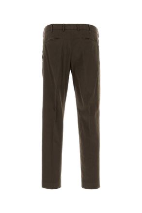 Pantaloni Torino Mens Dark Brown Stretch Cotton Pant Y177 Exterior: Elastane Pantaloni