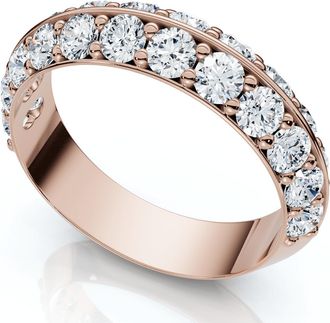 Pompeii3 1 1/3Ct Diamond Wedding Band 14k Gold or Platinum Lab Grown