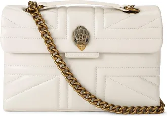 Kurt Geiger Womens Leather Union Jack Bag - White - One Size