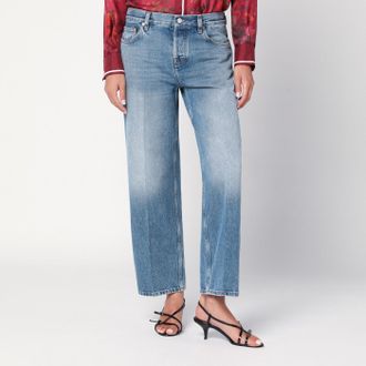 Gucci Jeans dritto azzurro effetto slavato