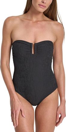 DKNY Dkny Shirred Bandeau Swimsuit