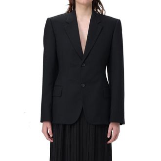 Balenciaga Womens Black Wool Jackets And Coat Clothing