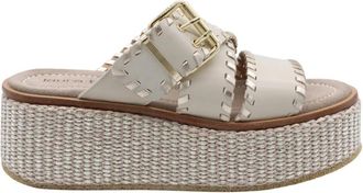Laura Bellariva Sussex Muilezel Schoenen - Dames - Sleehakken - Beige - 37 EU - Schoenen