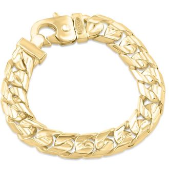 Pompeii3 Mens Cuban 14k Gold (97gram) or Platinum (182gram) 12.5mm Link Bracelet 8.5