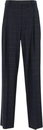 Emporio Armani Pantalones Cl&aacute;sicos - Trousers - Mujer - Azul - M