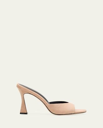 L'agence 95mm Avery Suede Mules