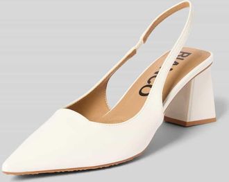 Bianco Pumps mit Blockabsatz in Offwhite, Gr&ouml;&szlig;e 36