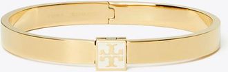 Tory Burch Womens Enamel Logo Bracelet, size M