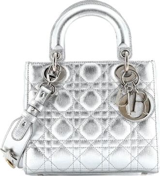 Dior My Lady Dior Bag Cannage Quilted Leather satchel - Zilver
