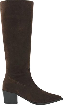 VIA VAI Kate Elena Hoge Laarzen - Dames - Cowboylaarzen - Bruin - 39 EU - Su&egrave;de - Schoenen