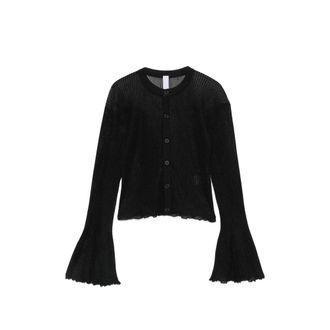 CFCL Hypha Lucent Glitter Flared-sleeve Cardigan