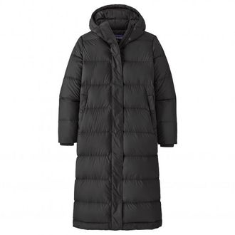 Patagonia Silent Down Long Parka Mantel für Damen | schwarz