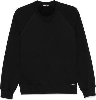 Tom Ford Fleece Sweatshirt - Heren - Sweatshirts - Zwart - XL - Katoen - Hoodies & sweatvesten