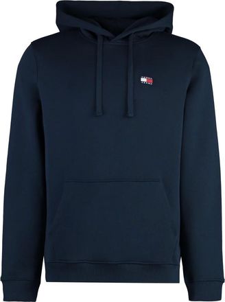 Tommy Jeans Hoodies & sweatvesten, Heren, Blauw, S, Katoen, Badge Drawstring Hoody