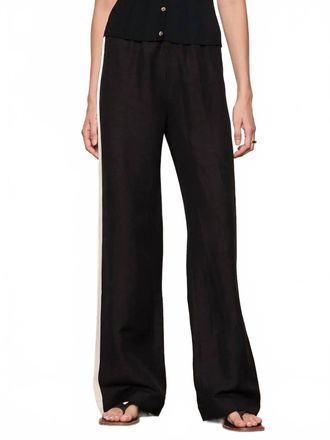Sanctuary Casual Track Pant In Black/summer Sand