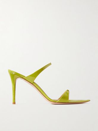 Gianvito Rossi Sandali In Vernice 85 - Verde
