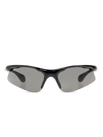 Gucci Zonnebril met logoprint - Zwart