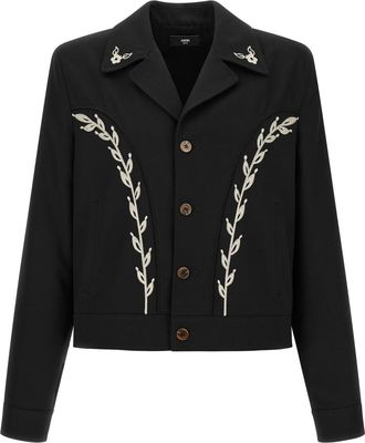 Amiri Black Shirt Collar Jacket