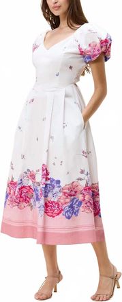 Cleobella Zaha Midi Ankle Dress In Camellia