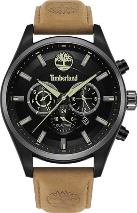 Timberland Ashmont Chronograph Leather Strap Watch, 46mm in Tan at Nordstrom