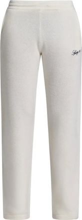 Sporty & Rich Pantaloni sportivi con ricamo - Bianco