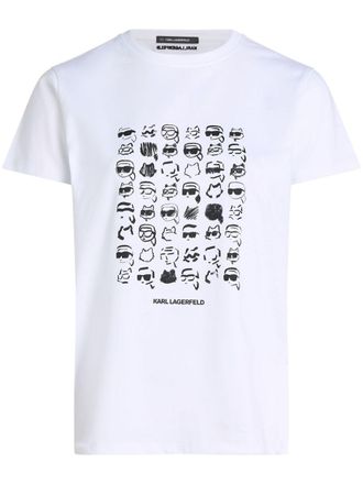 Karl Lagerfeld Ikon t-shirt - women - Organic Cotton - M - White