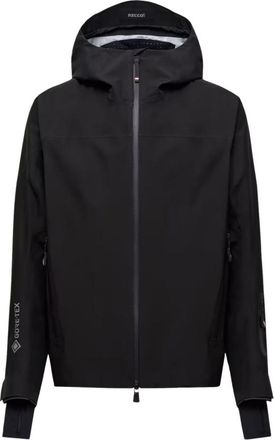 Moncler Black Printed Hooded Jacket