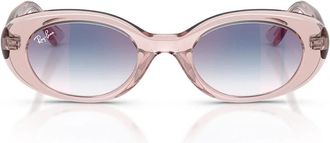 Ray-Ban Ovale Zonnebril - unisex - Zonnebrillen - Roze - 45 MM - Nylon - Accessoires