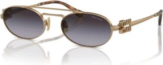 Miu Miu MU 54Zs Zonnebril - unisex - Zonnebrillen - Geel - 53 MM - Accessoires