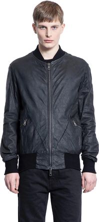 Giorgio Brato Matte Lambskin Bomber Jacket