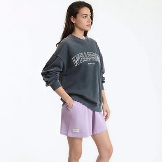 La Redoute Collections Sweater met tekst, losse pasvorm, ronde hals