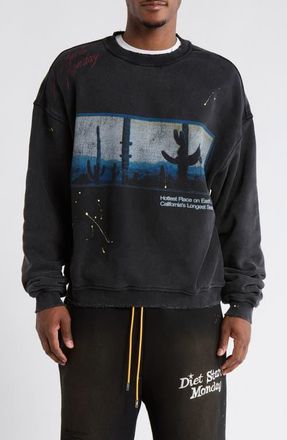 Diet Starts Monday Death Valley Graphic Sweatshirt in Vintage Black at Nordstrom, Size X-Large