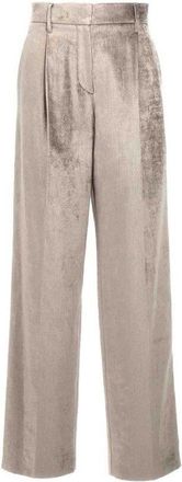 Brunello Cucinelli Light Beige Wide Leg Trousers, Brand Size 40 (US Size 6)