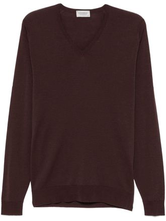 John Smedley Blenheim sweater - men - Virgin Wool - L - Brown