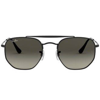 Ray-Ban Mens Marshal Grey Gradient Lens Black Sunglasses Metal - One Size